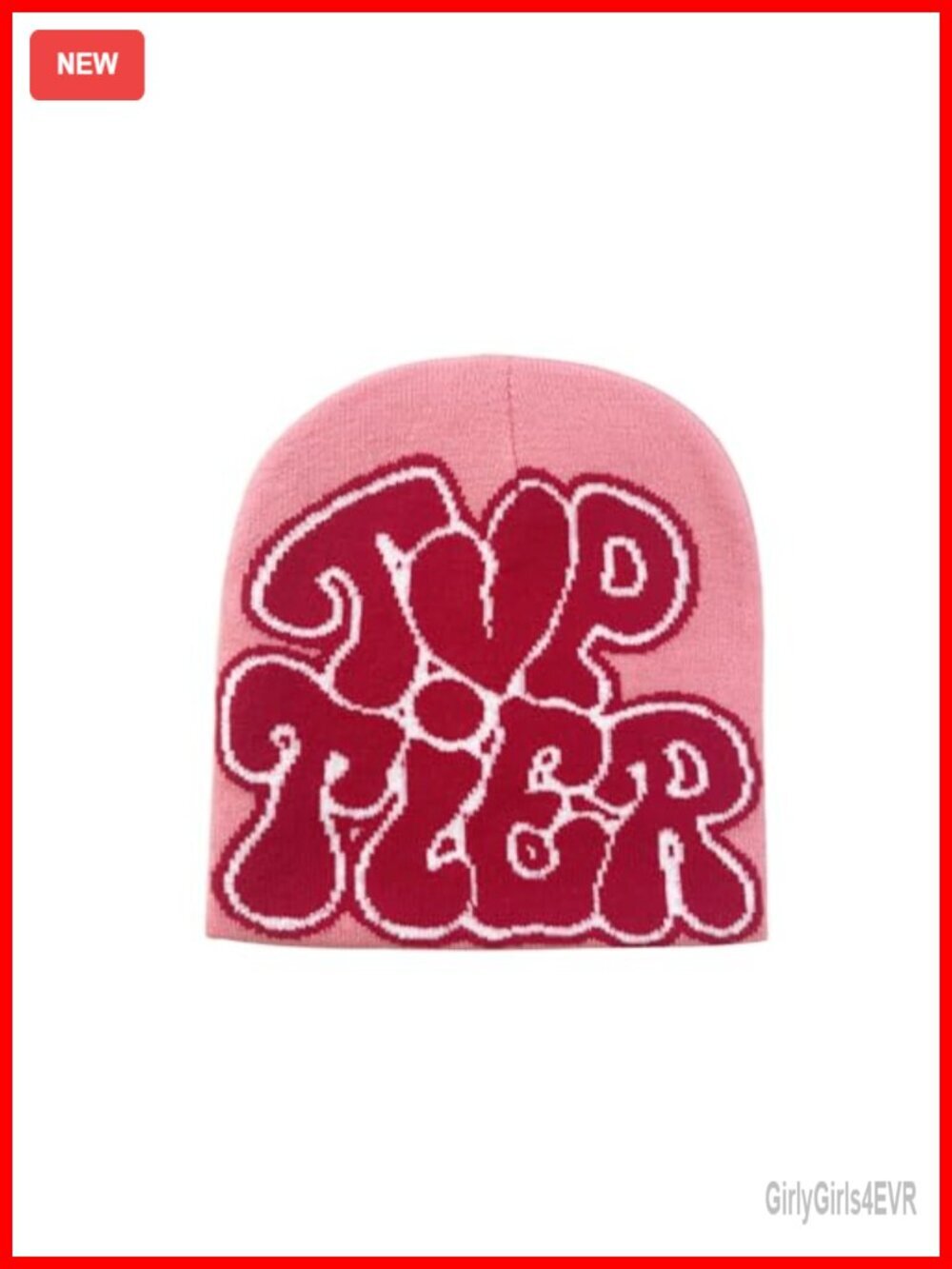 Y2K Letter Print Reversible Beanie - Top Tier Style